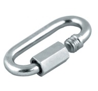 Pozinkovaný skrutkový článok, karabina, 10 mm konektor