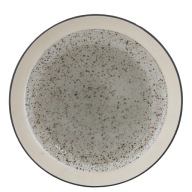 DEZERTNÝ TANIER béžová a zelená pr. 20 cm