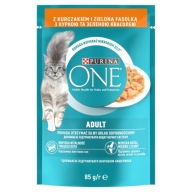Purina ONE ADULT Mini filety kuracie a fazuľa 85g
