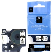 DYMO TAPE D1 45013 12mm/7m BIELA ​​ČIERNA TLAČ
