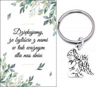 ĎAKUJEME HOSTOM DARČEK SVADOBNÝ ANJEL KĽÚČOVKA SPOMIENKY