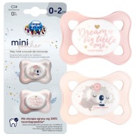 CANPOL ukľudňujúci cumlík MINI 0+ 2 bal silikón