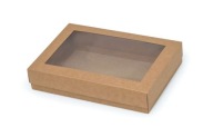 LEPENÝ BOX S OKIENKOM NA SUSHI SUSHI 26/19/6cm ČERVENÝ PLAST