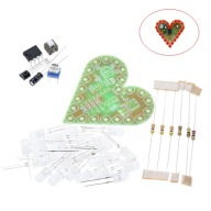 Blikajúce, plávajúce, pulzujúce LED srdce s efektom červeného svetla DIY Kit