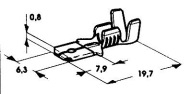 UNIVERZÁLNY KONEKTOR 6,3MM/1,0-2,5 samec