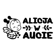 Nálepky na auto - dieťa v aute MENO
