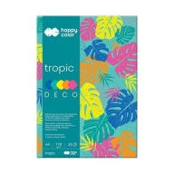 Deco Tropic blok A4 170g 20k mix HappyColor