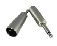 Adaptér 6.3 mono jack konektor / XLR 3p konektor (1601a)