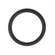 KOVOVÝ PRSTEŇ ZVÁRANÝ 30 mm - ČIERNA MATNÁ