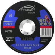 MOST Standard 41 brúsny kotúč 125x1,0x22 METAL Otáčky