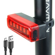 Lampa, zadná cyklistická lampa USB 300lm - LED