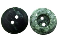 15mm Ozdobné gombíky 12 kusov farba ZELENÁ/BIELA ​​MELANGE K747 15005