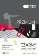 TECHNICKÝ BLOK ČIERNA HAPPY FARBA A4 220g 10k