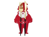 SANTA CLAUS ČERVENÉ PODLOŽKY NA PRÍBORY 20cm 6 ks