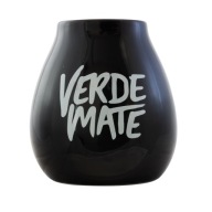Keramická čierna tekvica s logom Verde 350 ml