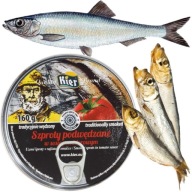 Poľské údené šproty v šprotovej paradajkovej omáčke 0,16 kg 160g KIER