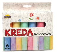 chodníková krieda 6 farieb Jumbo Dromader