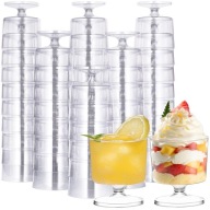 DEZERTNÉ Trubičky, okrúhle POHÁRE NA DEZERTY, OCHUTNÁVANIE NÁPOJOV, 200ml 10