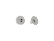 Magnetická spona 14mm na peňaženky, 10 kusov, STRIEBORNÁ