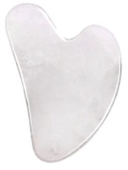 GUA SHA KAMEŇOVÝ JADE PLATINOVÝ MASÁŽER NA TVÁR BIELY