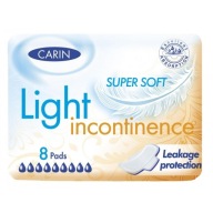 Carin Light Incontinence Super Soft inkontinenčné vložky 8 ks