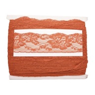 STABILNÁ ČIPKA 6cm ORANŽOVÁ 1m