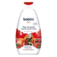 BOBINI penový umývací gél do kúpeľa pre deti 2v1 Maxi penový malina 500ml