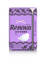 Renova OVERNIGHT hygienické vložky s krídelkami, 10 ks