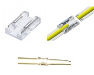 Priamy konektor pre 8mm COB LED pásiky, jednoduchý konektor, rýchla inštalácia