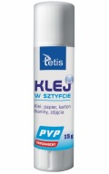 SILNÉ PVP lepidlo na papier, kartón, látky Tetis 15g