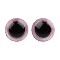 GLITTER RUŽOVÝ MASKOT EYES 12 mm