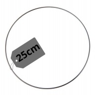 Kovová obruč pre Macrame Dream Catcher Circle Round Circle Silver 25 cm