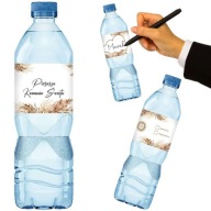 ŠTÍTKY na fľašu vody SVÄTÉ PRIJÍMANIE boho nálepky vlastné meno x3