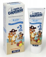 Zubná pasta pre deti +3 PASTA DEL CAPITANO ovocná 75ml