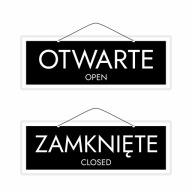 Laminovaný nápis OTVORENÉ ZATVORENÉ-OTVORENÉ/ZATVORENÉ