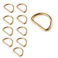 KOVOVÝ POLKRÚŽOK 10 mm ZLATÝ (10 ks)