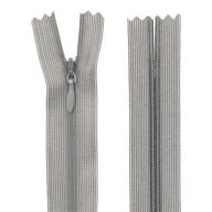 KRYTÉ Zipsy 30cm SVETLO SIVÁ 1 ks.