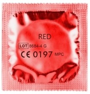 KLASICKÉ HLADKÉ ČERVENÉ KONDÓMY AMOR RED