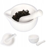 Porcelánový kuchynský mažiar s paličkou, 10 cm