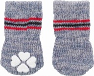 Trixie PROTIŠMYKOVÉ PONOŽKY pre psov, 2 ks L-XL, sivé