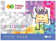 HAPPY COLOR FAREBNÝ BLOK NA KRESLENIE A4 15 LISTOV