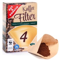 KÁVOVÝ FILTER G&G Č. 4, EKOLOGICKÝ, NEBIELENÝ PAPIER, PRE KÁVOVARY, 100 KS.