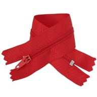ŠPIRÁLOVÝ Zips 18cm ČERVENÝ