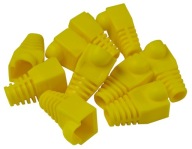 KRYT GUMOVÝ KRYT NA ZÁSTRČKU RJ45 10 ks ŽLT