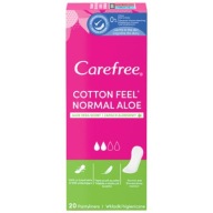 CAREFREE NORMAL hygienické vložky z aloe, 20 ks.