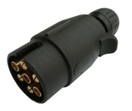 ZÁSTRČKA 7PÓLOVÁ 12V/24V - PLAST