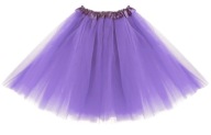 Tylová tutu sukňa pre dievčatá, VÝBORNÁ svetlo fialová, 30 CM, karnevalová
