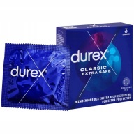 Kondómy DUREX EXTRA SAFE CLASSIC, 3 kusy