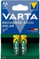 2x AA R6 800mAh NiMH 1,2V batéria Varta Solar