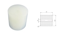 Rovný plastový valček bez ložísk, priemer 33mm, priemer 6mm